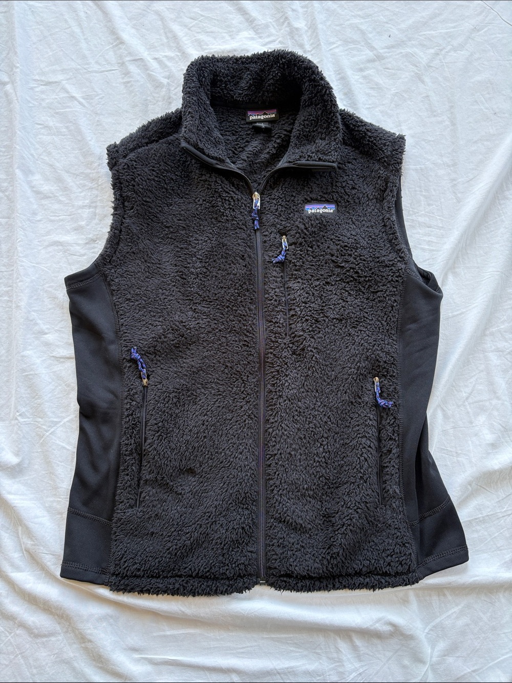 Patagonia Los Gatos Sherpa Fleece Vest Men’s Large Black